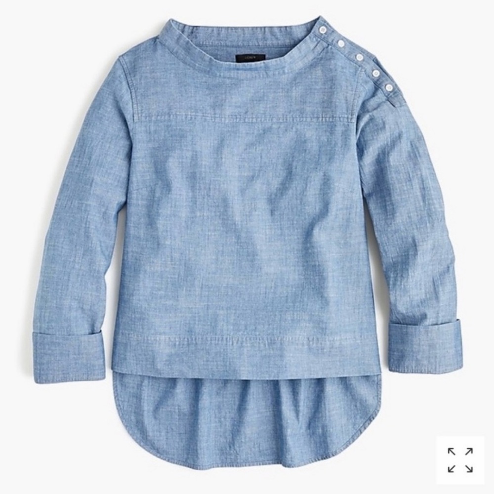 J Crew Funnel Neck Shirt